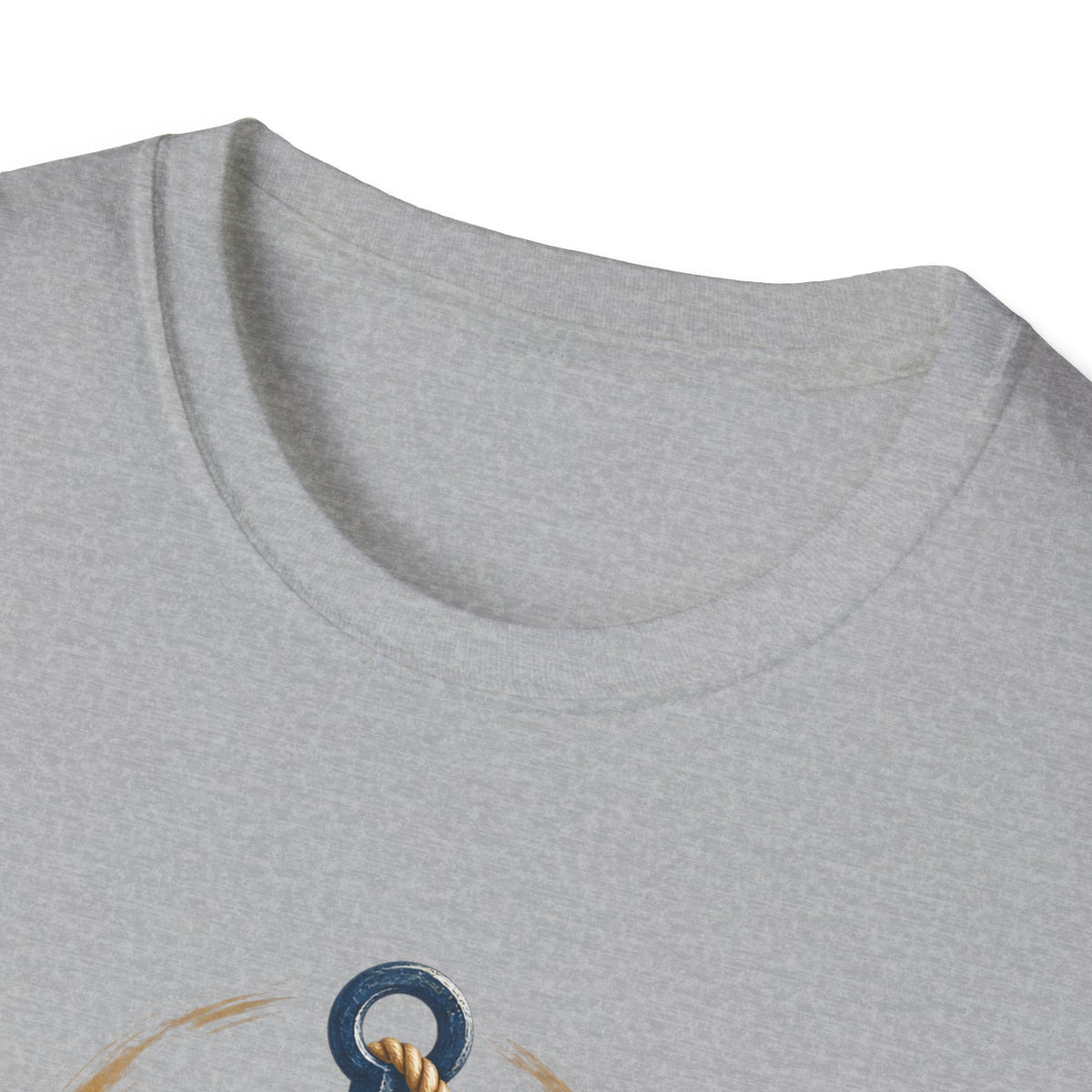 Faith Anchored T-Shirt — "Faith Anchored" Anchor & Waves Christian Tee