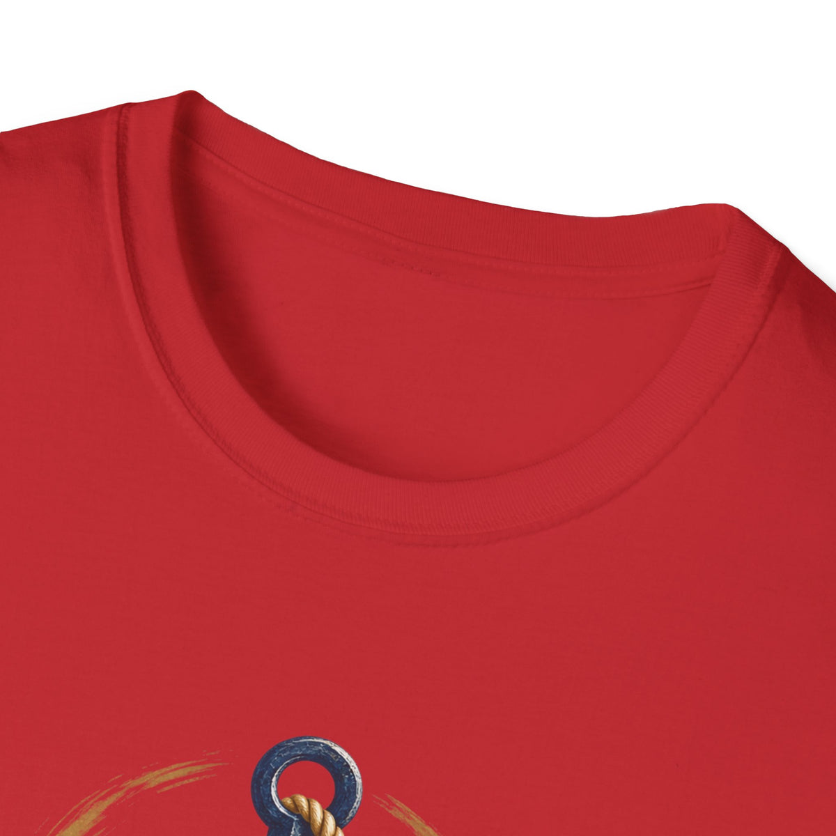 Faith Anchored T-Shirt — "Faith Anchored" Anchor & Waves Christian Tee