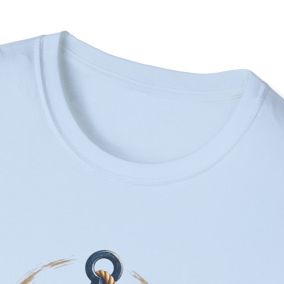 Faith Anchored T-Shirt — "Faith Anchored" Anchor & Waves Christian Tee