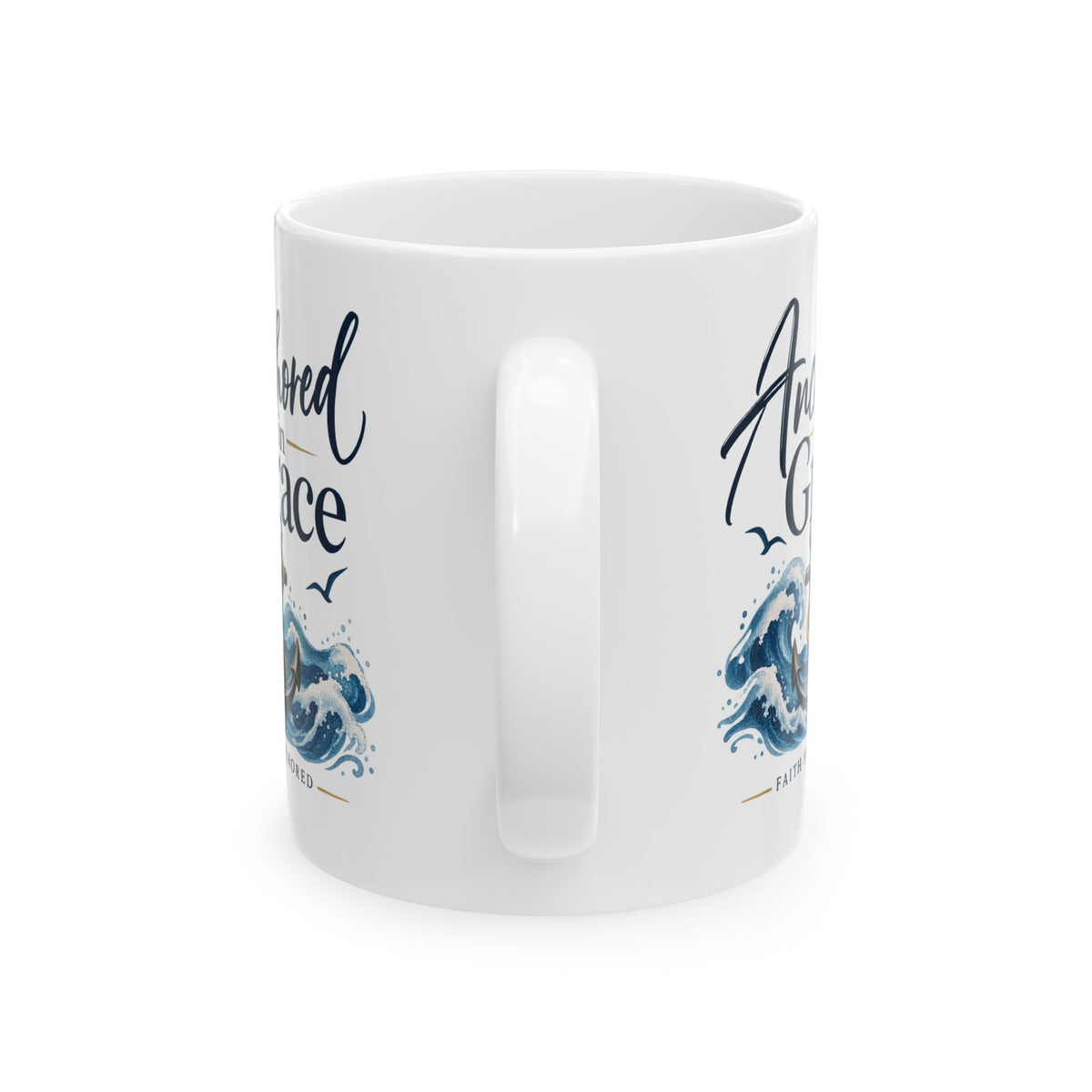 Ceramic Mug — Anchored in Grace Inspirational Coffee Mug (11oz/15oz)